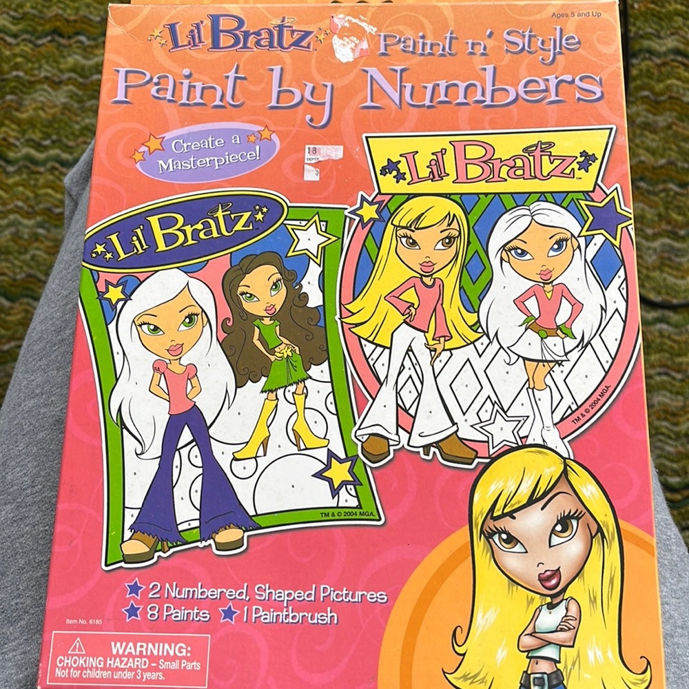 Unopened lil bratz paint by number kit